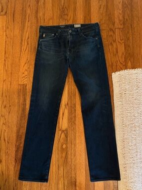 AG Adriano Goldschmied Men's Dark Indigo Slim Jeans